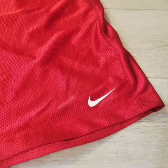 Nike Shorts Men 3XL Adult Red Athletic Training Polyester Basketball Y2K - Picture 2 of 6